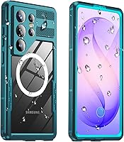 Vista 16 de Funda impermeable para Samsung Galaxy S23 Ultra, IP68 bajo el agua, a prueba de golpes militares de 12 pies, a prueba de polvo, pantalla y protector