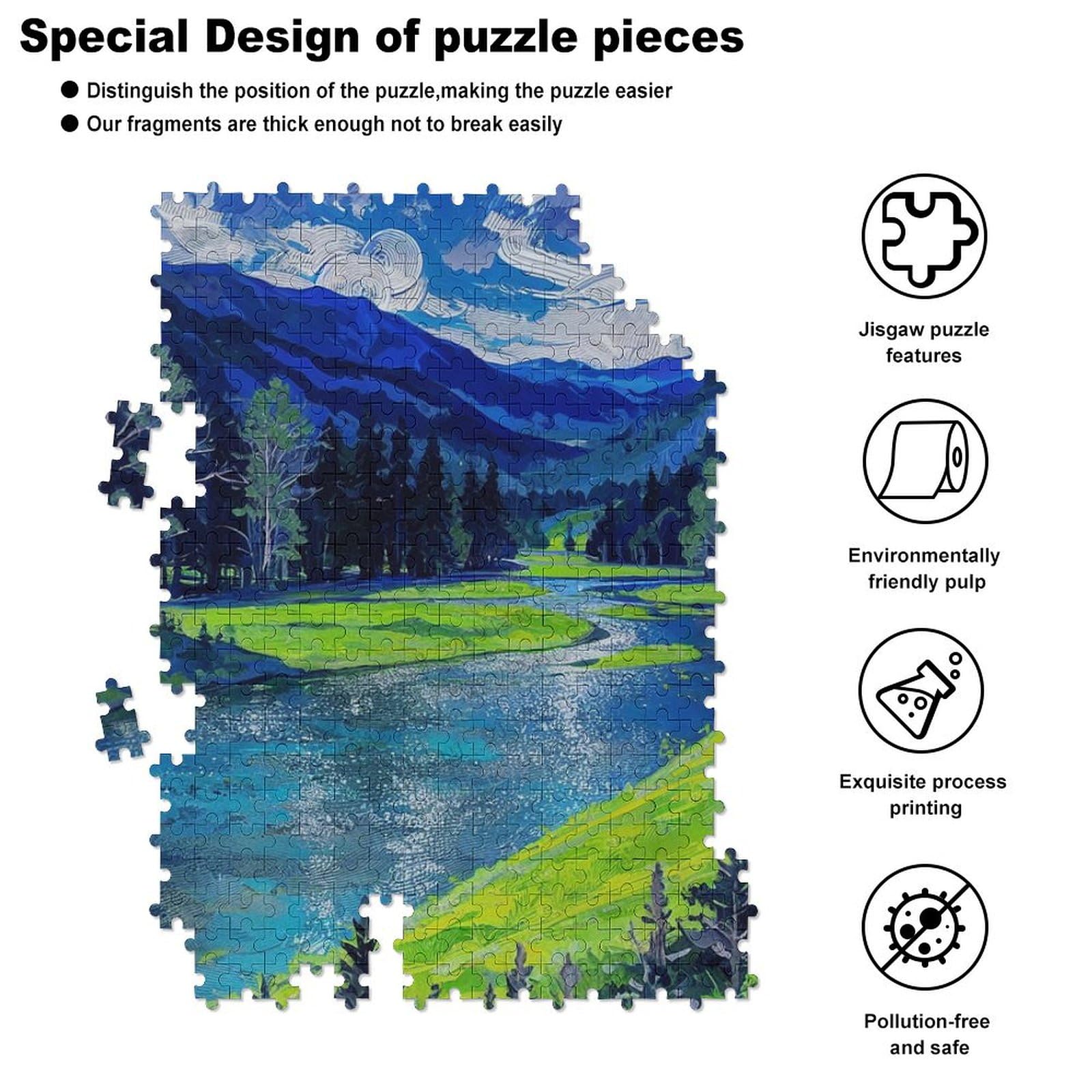 HANSEPUZZLE 500 Teile Natur Puzzle – Idyllische Landschaft, 46 X 30 Cm, Mit Aufbewahrungsbeutel