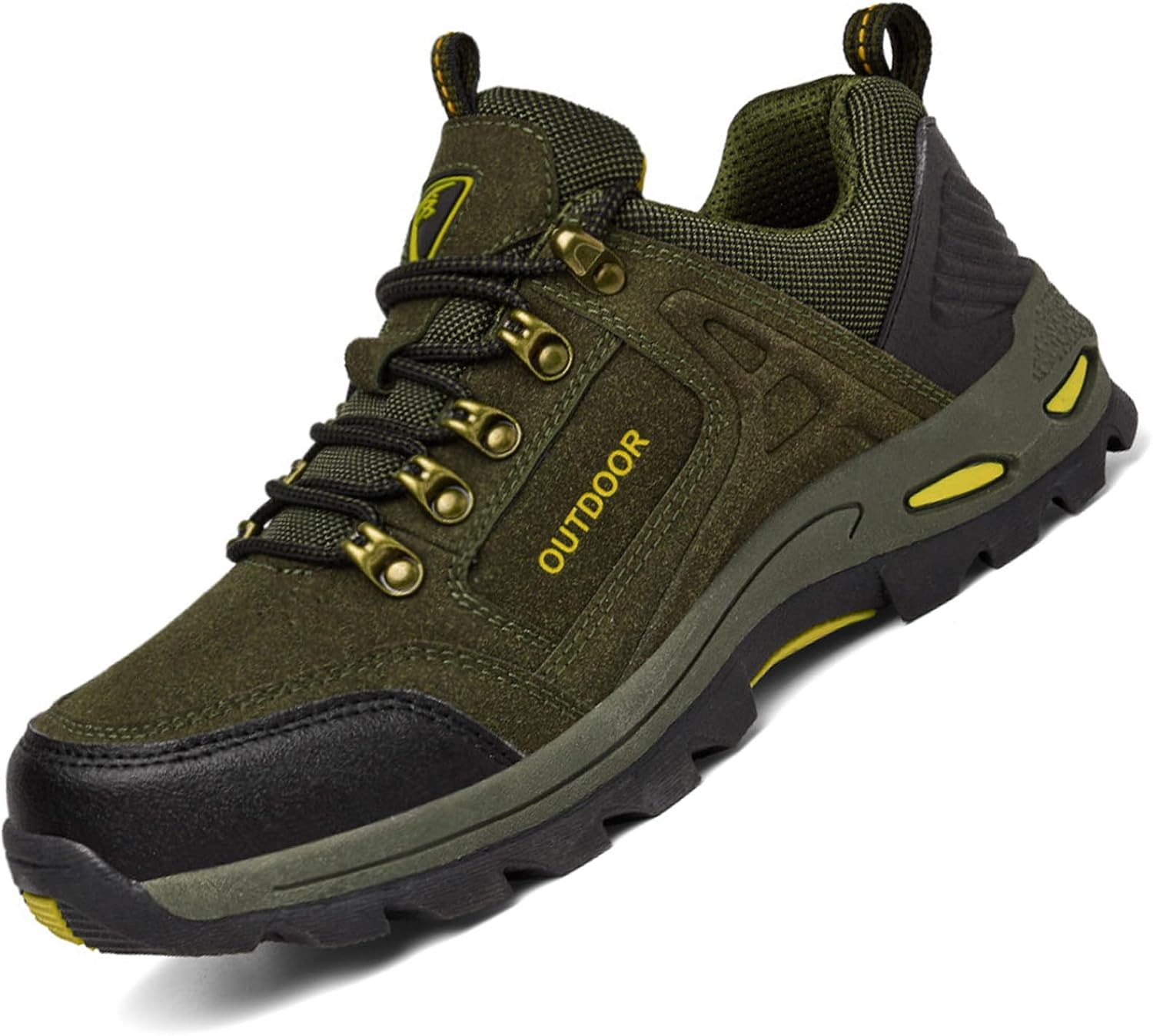 Men's Outdoor Waterproof Hiking Shoes Lightweight Non-Slip Trailing Trekking Sneakers for All Season Camping Walking Work Climbing Shoe
