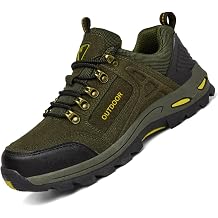 Mens Outdoor Waterproof Hiking Shoes Lightweight Non-Slip Trailing Trekking Sneakers for All Season Camping Walking Work Climbing Shoe