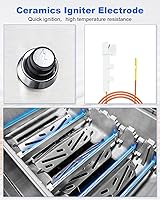 Vista 3 de 67533 Kit de encendido para parrilla compatible con parrillas de gas Weber Genesis II serie 400, módulo de encendido para Weber Genesis II E-435