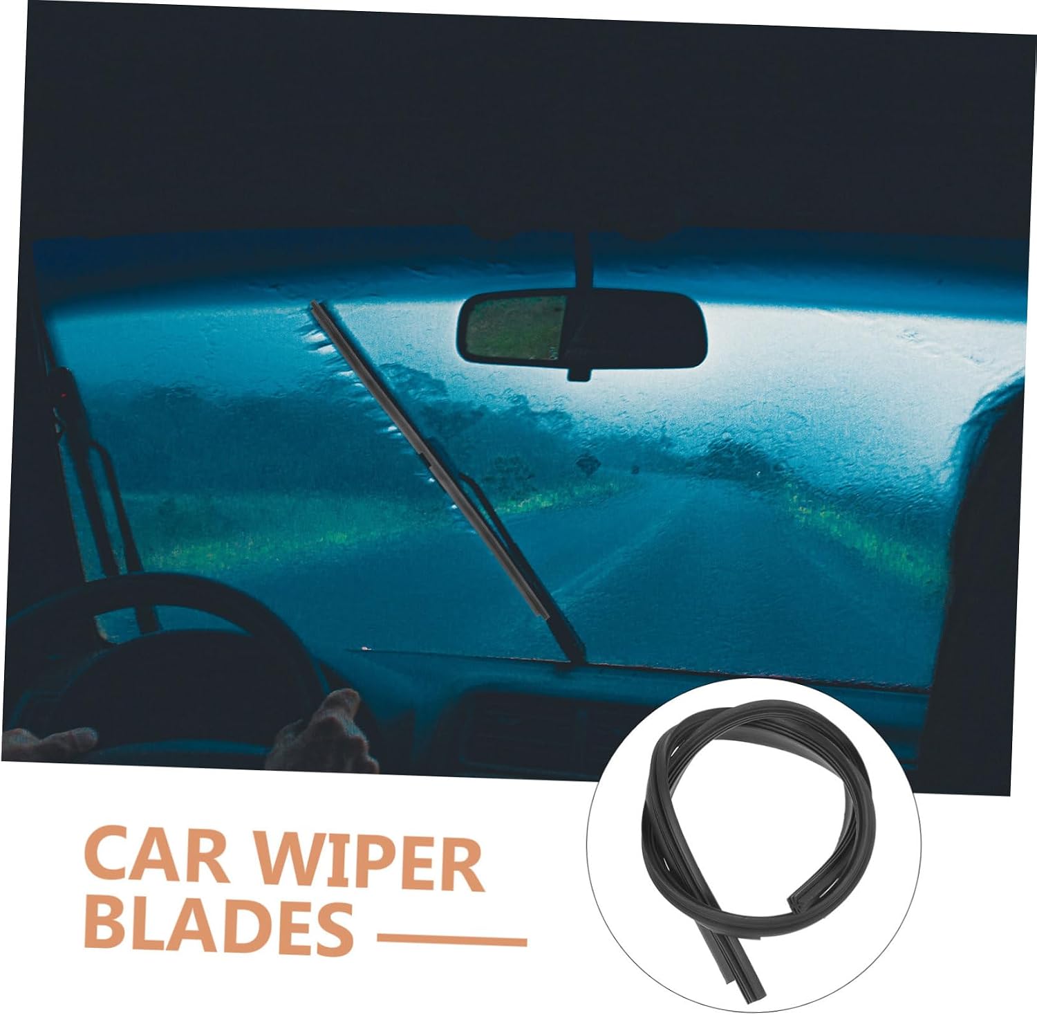 Replacement Wiper Refills for Windshield 2pcs Plastic Wiper Strip Universal Car Wiper Blades
