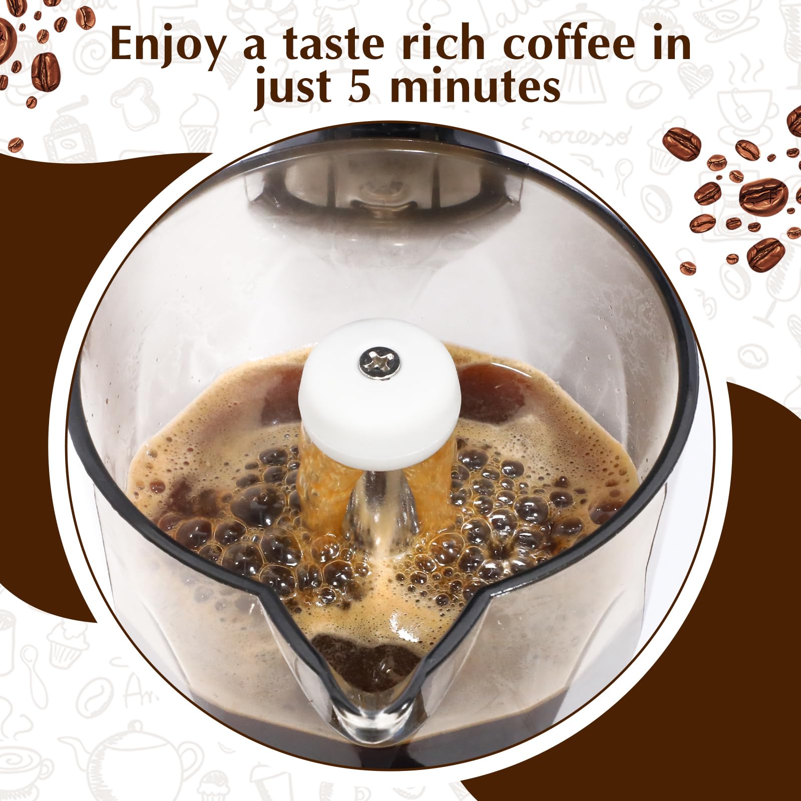 Cafetera italiana eléctrica cafetera cafetera clásica espresso 6 tazas aluminio café moca con base desmontable máquina portátil 300 ml cafeteras