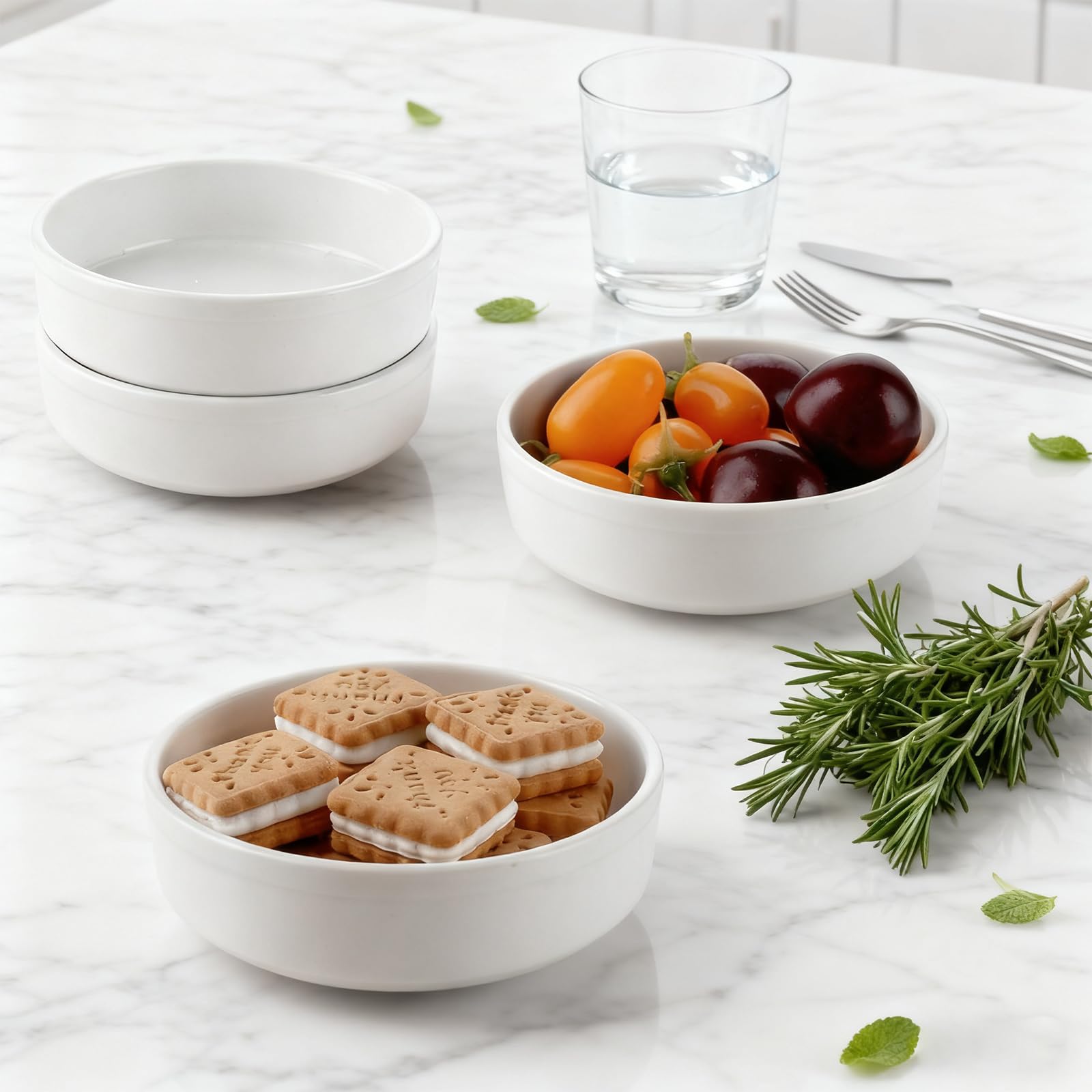 APACALI Lot de 10 ramequins de 240 ml pour crème brûlée, ramequins à tartelette en céramique, bols à soufflé plats pour la cuisson de pudding à la vanille, mini gâteaux, pudding et sauces
