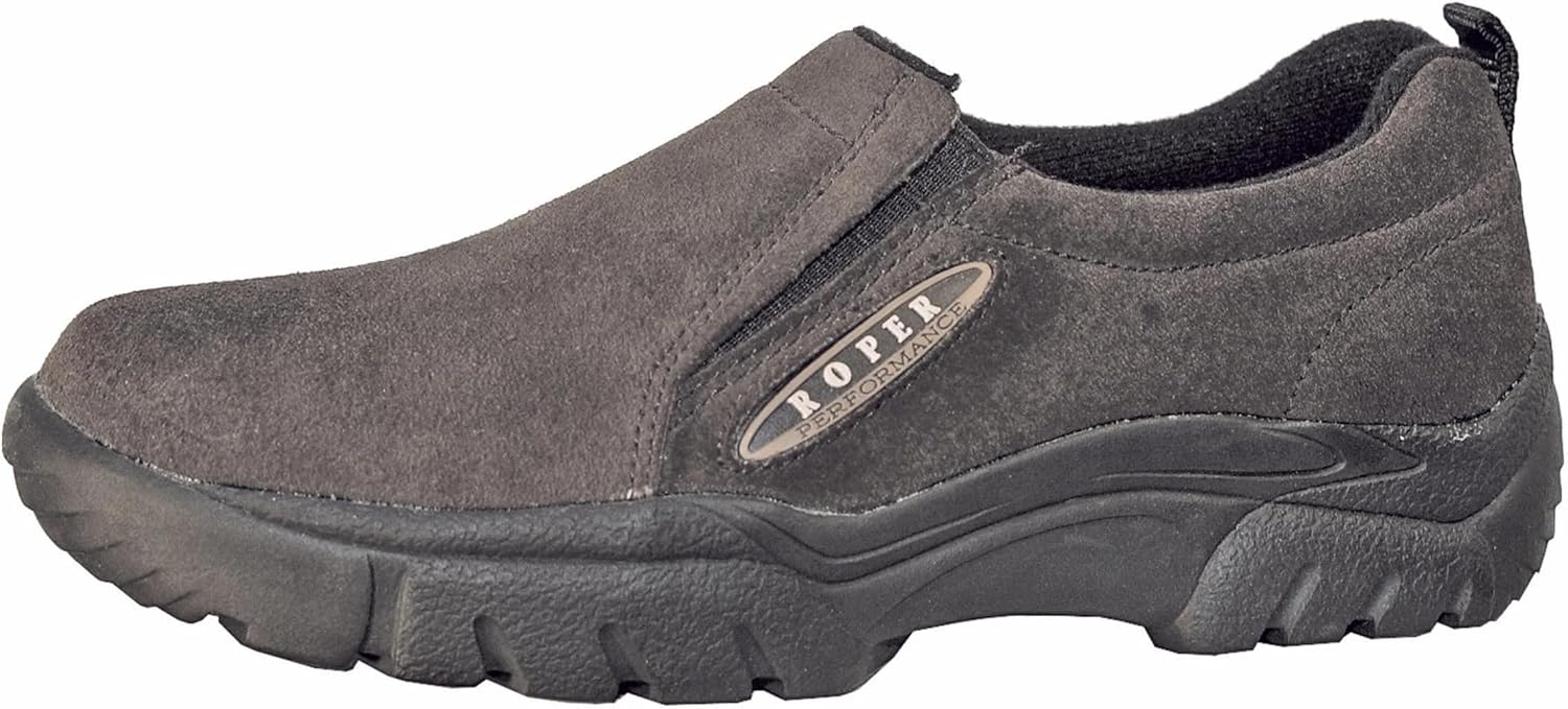 Roper Mens Performance Slip On Shoe, Brown, 9 W