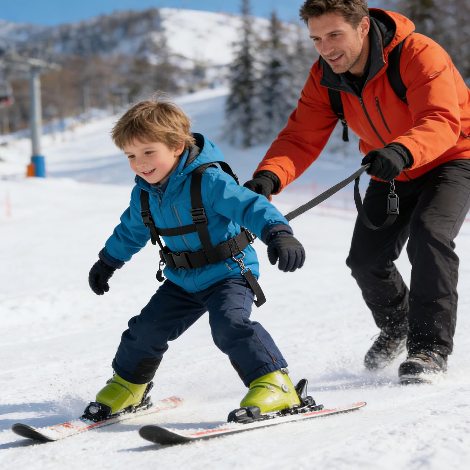 Entrenador De Arnés De Esquí - Arnés De Esquí De 7,8 Pulgadas Para Niños | Mochila Para Entrenador De Snowboard Harnes: Soporte Retráctil Anticaída Para Niños Principiantes Que Aprenden A Esquiar Y Ha