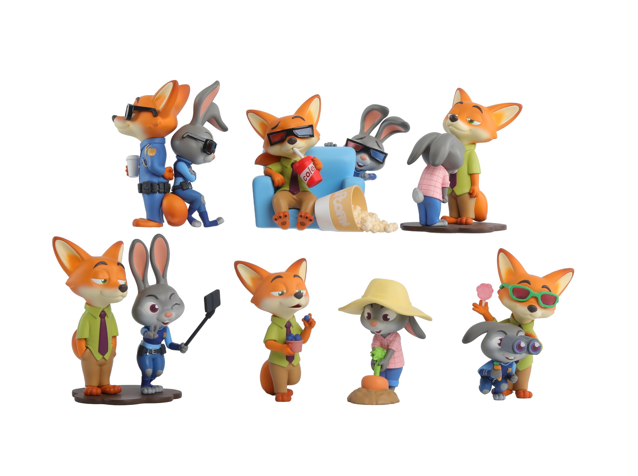 Zootopia ベストパートナー キャラクター フィギュア 6個セット Amazon | 52TOYS BLINDBOX ズートピア ベストパートナー PVC&ABS製