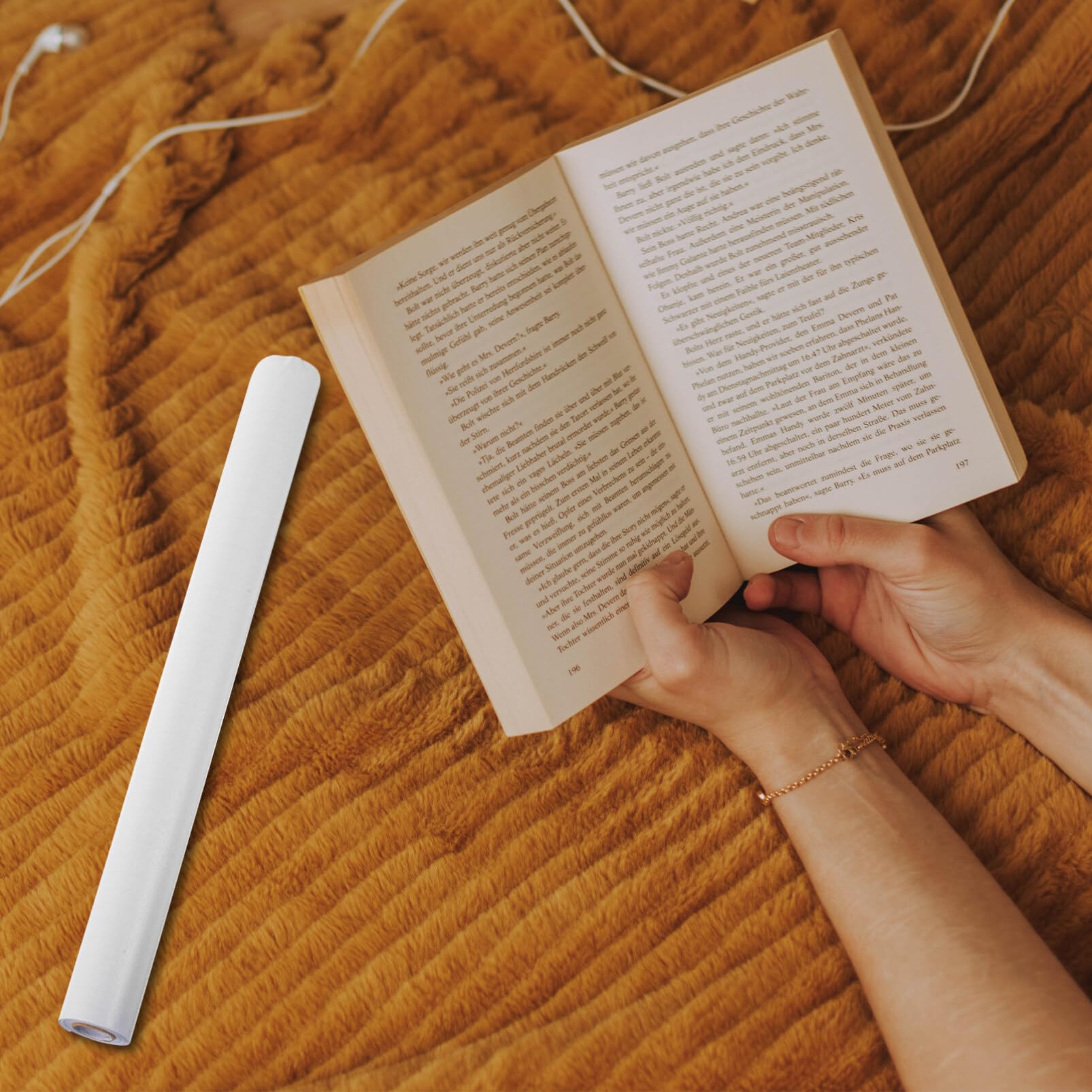 Pellicola Adesiva Trasparente per Libri, 1 Rotolo, Protezione