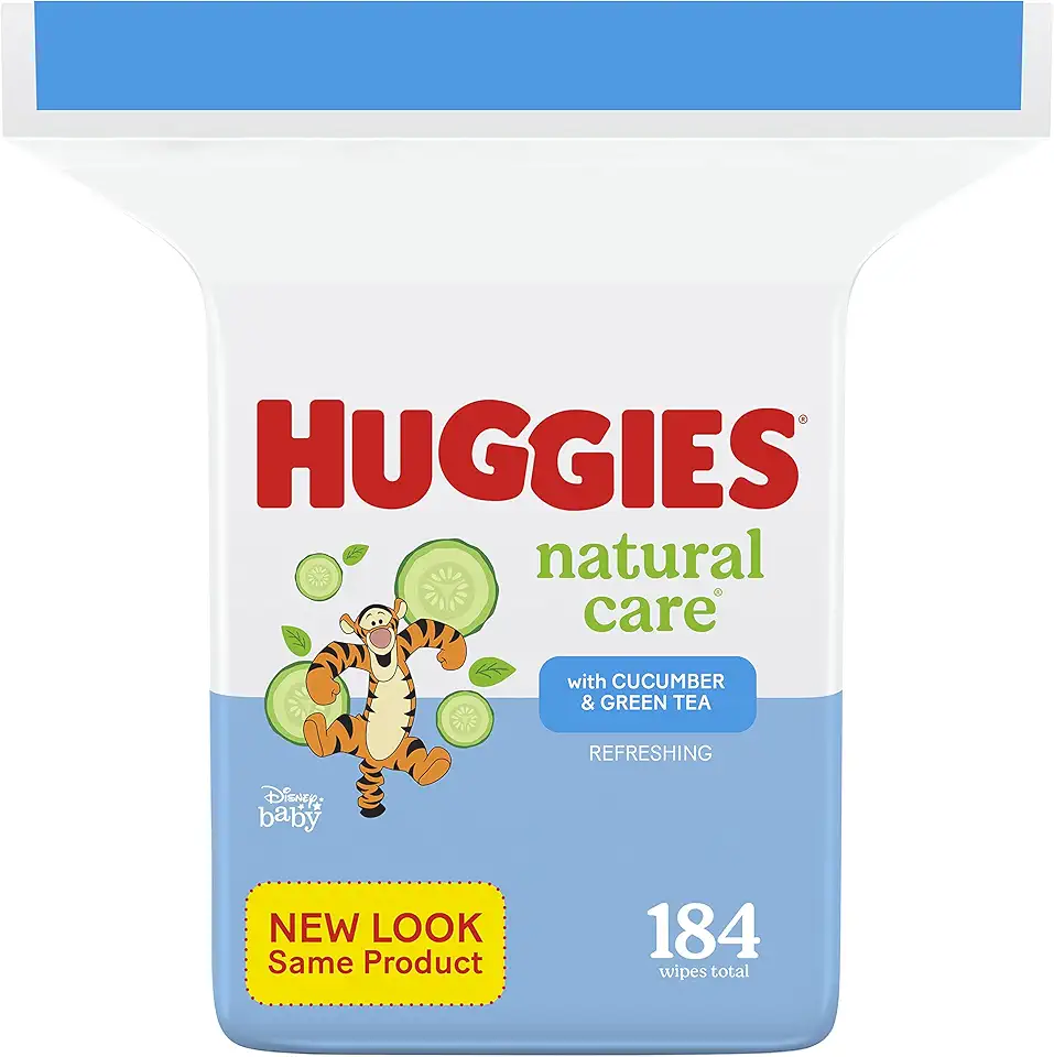 Huggies Natural Care Refreshing Baby Wipes, Scented, 1 Refill Pack (184 Wipes Total)