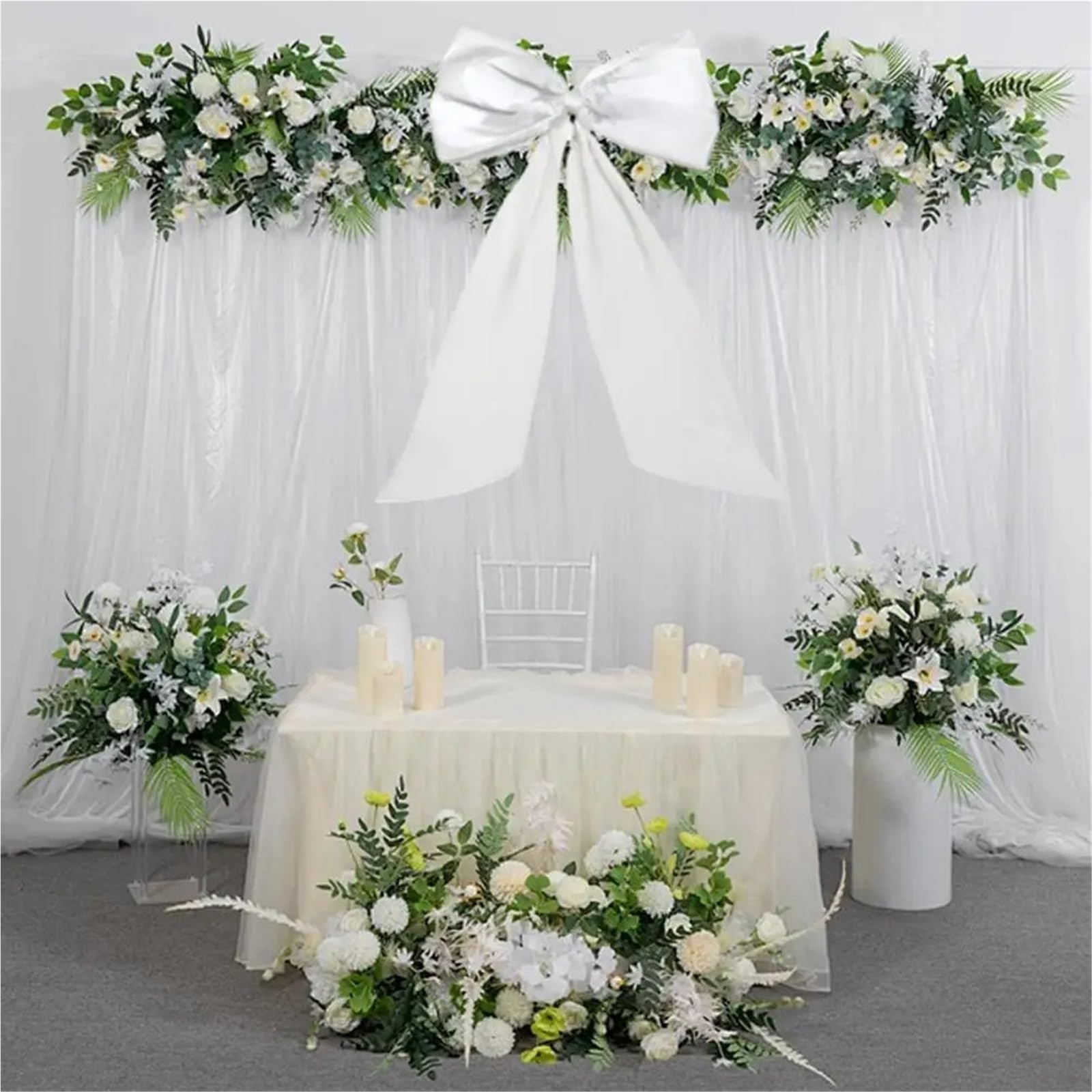 1 Uds. Lazo Decorativo, Lazo Grande for habitación, Gigante for Navidad, cumpleaños, Fiesta de Boda, decoración Pared Fondo para Fiestas(Black)