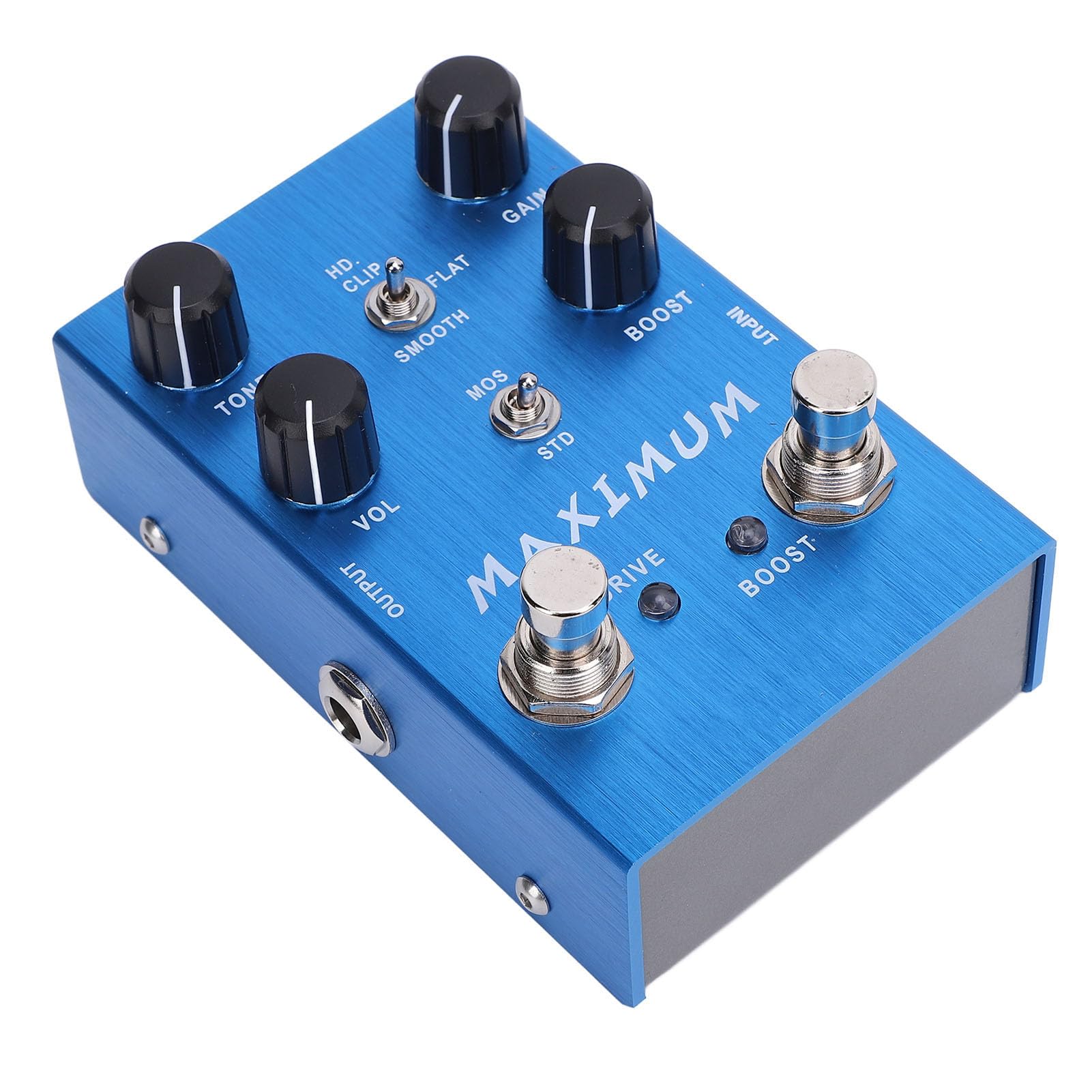 Generic Pedał Overdrive, Dwukanałowy pedał Efektów Gitarowych z regulacją Wzmocnienia i Pokrętłem Boost do Gitary Basowej Elektrycznej, Wejście DC 9 V