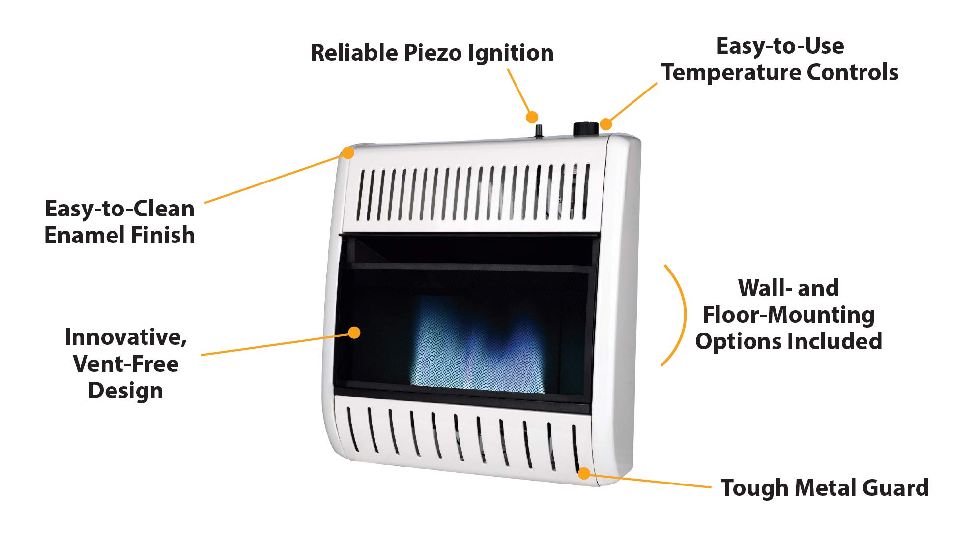 REMINGTON REM-B200LT-F 20K Blue Flame LP Heater, White - Amazon.com