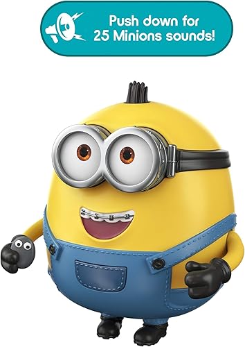 Miniatura 3 de Minions: The Rise of Gru Sing 'N Babble Otto - Figura de acción interactiva, juguete de personaje parlante con 25 sonidos para hablar y reír de 4