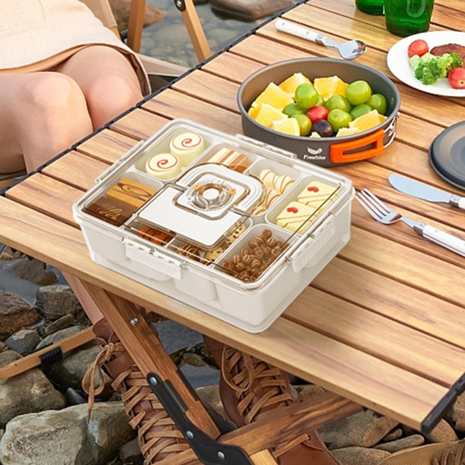 Snack-Box Kühlende Reise-Wurst & Käse-Box Mit Deckel
