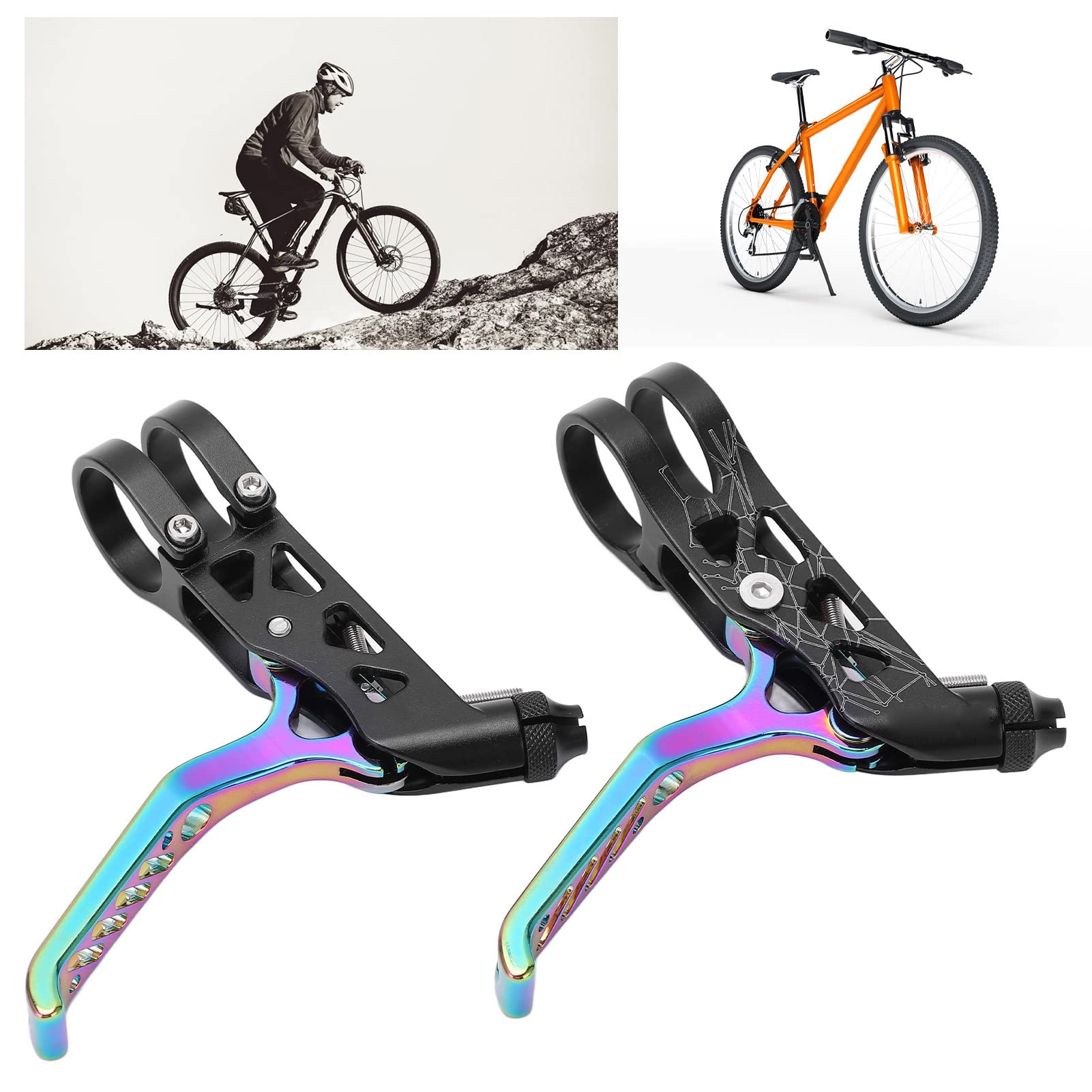 Amazon.co.jp: 自転車用ブレーキレバー アルミ合金製自転車用ブレーキ