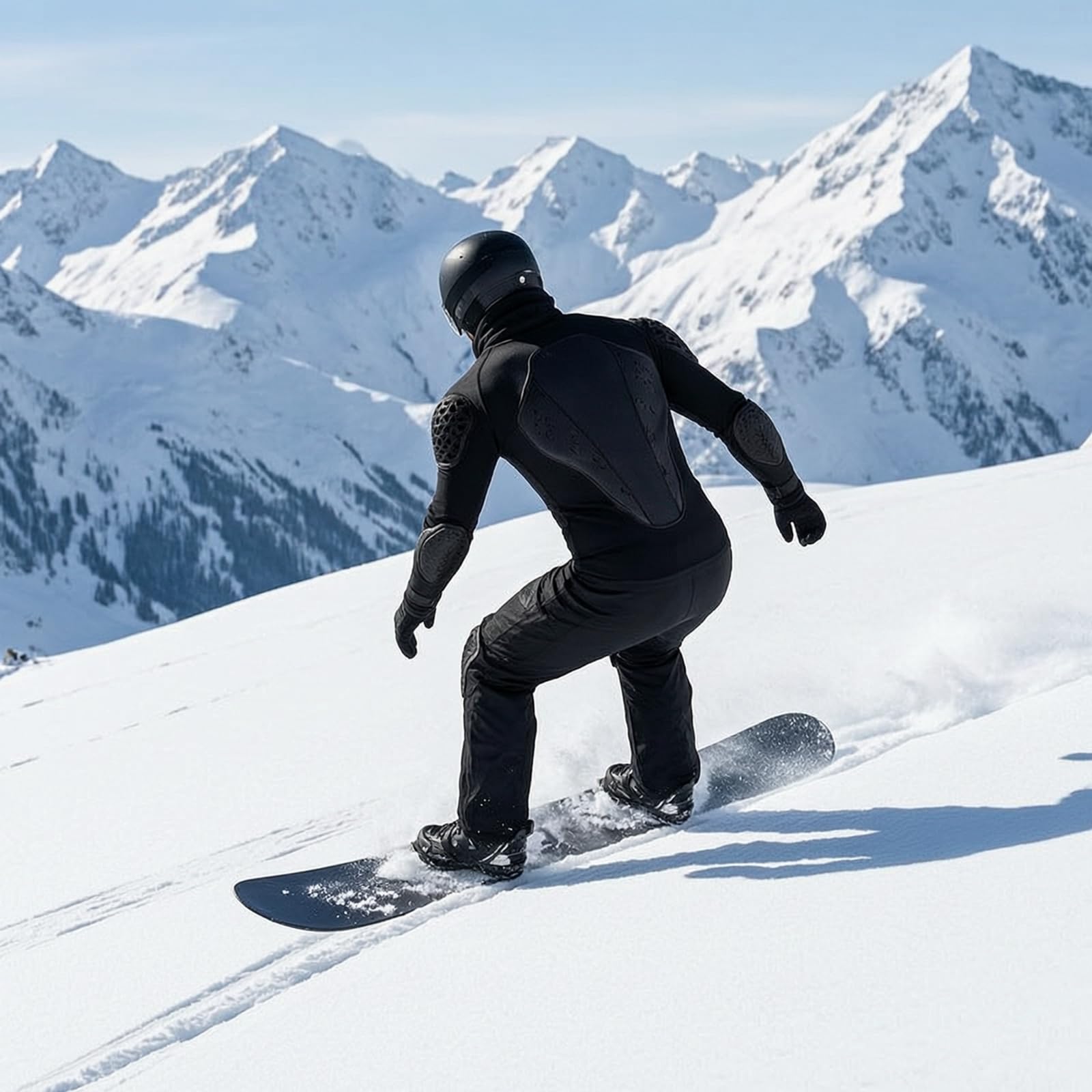 Protektorenhemd mit Ellenbogen-, Schulter- und Unterarmschutz sportlich Protektorenhemd bequem Schutzhemd für Snowboarder, Wintersportaktivitäten