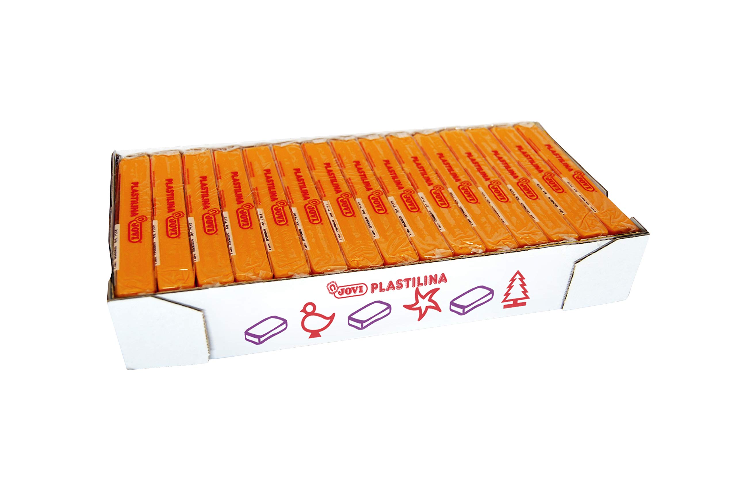 Plastilina jovi 71 naranja -unidad -tamaño mediano