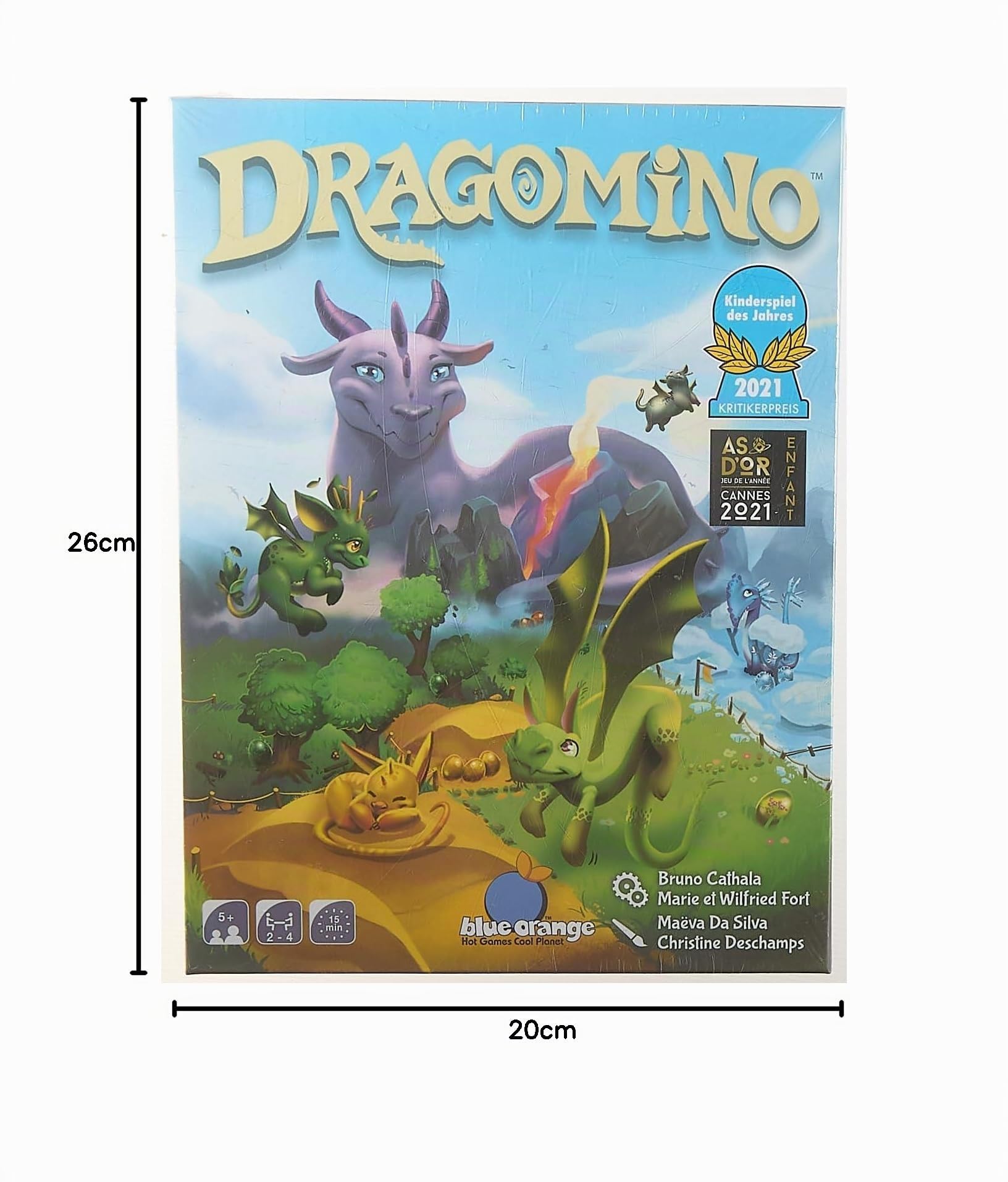 blue orange Dragomino (Kingdomino Enfants)