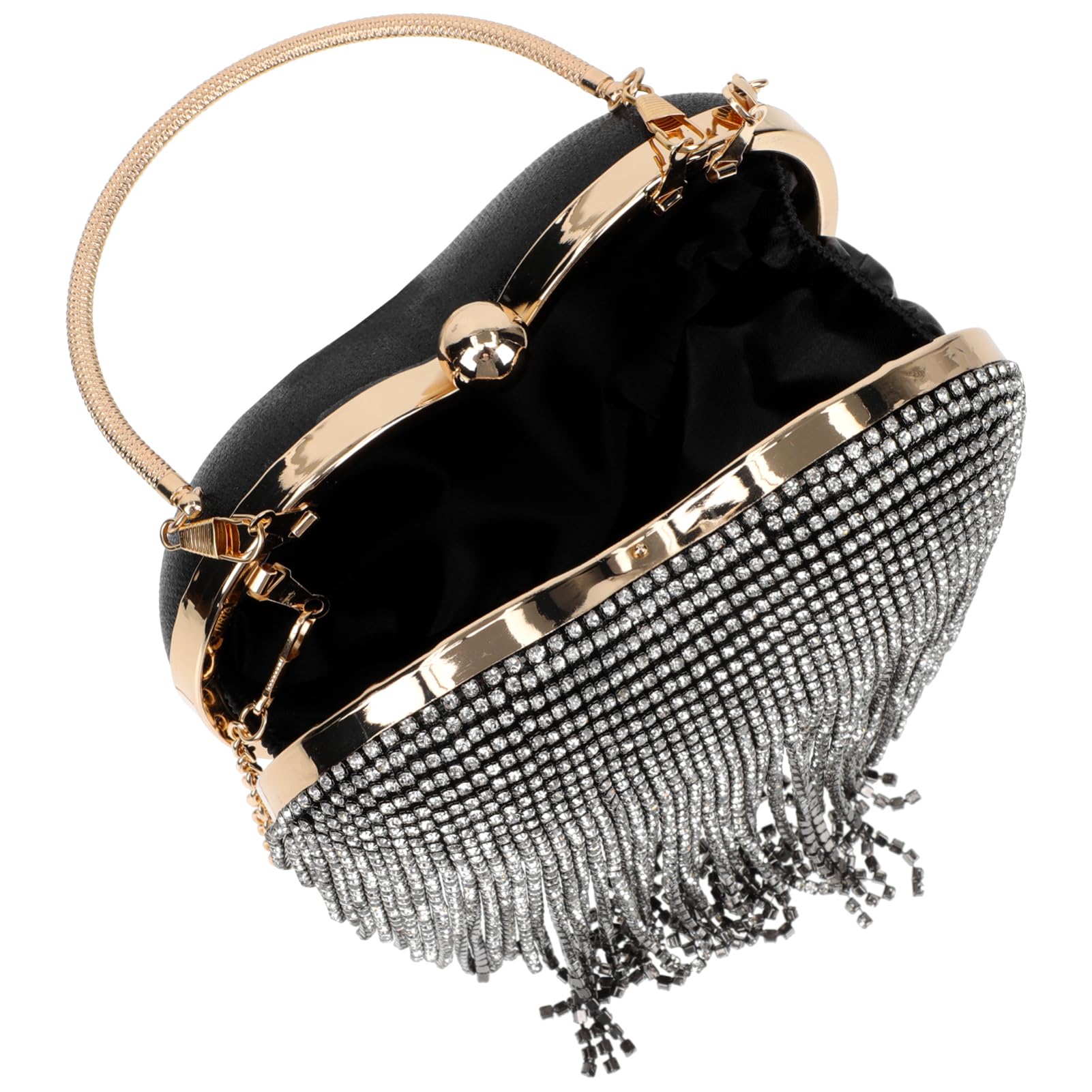 Pochette strass cœur Holibanna sac à main de soirée chic - 8