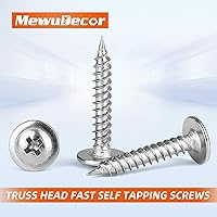 Vista 3 de Tornillos para madera n. 8 x 34 de pulgada Phillips Tornillos autorroscantes rápidos, acero inoxidable 410, 100