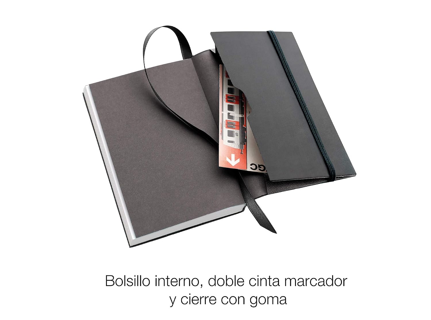 Miquelrius Cute Notebook - Hardwearing Similar Hard Cover - Rubber Closure - Size 140 x 90 mm - 192 Pages of 80 g/m2-5 x 5 mm - Green