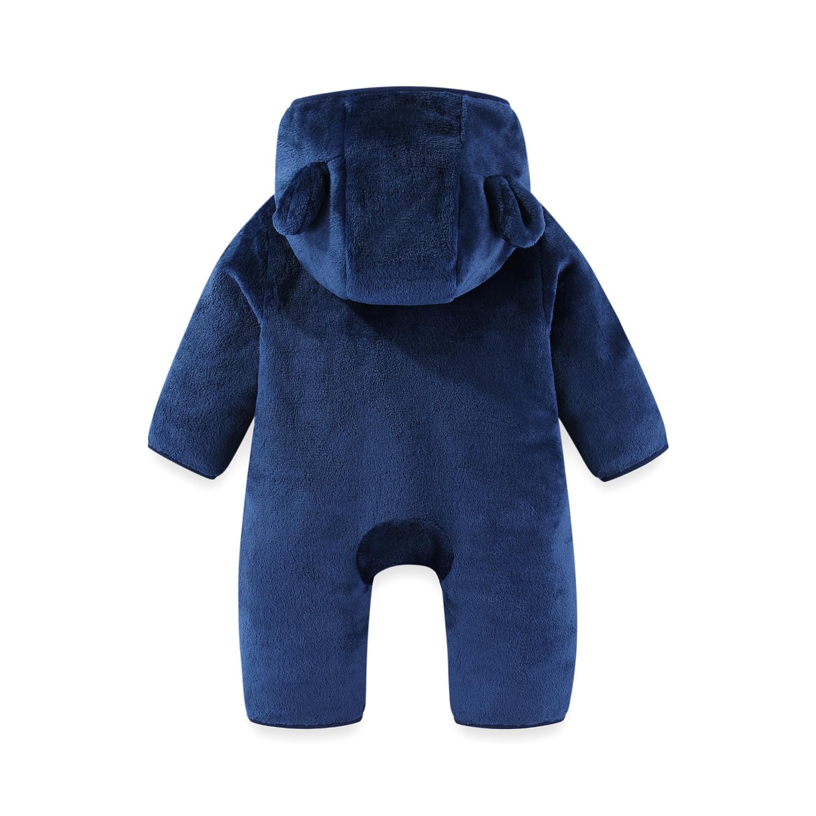 WYTbaby Tuta invernale in pile da neve, tinta unita, per autunno e inverno, per bambini, da 0 a 12 m