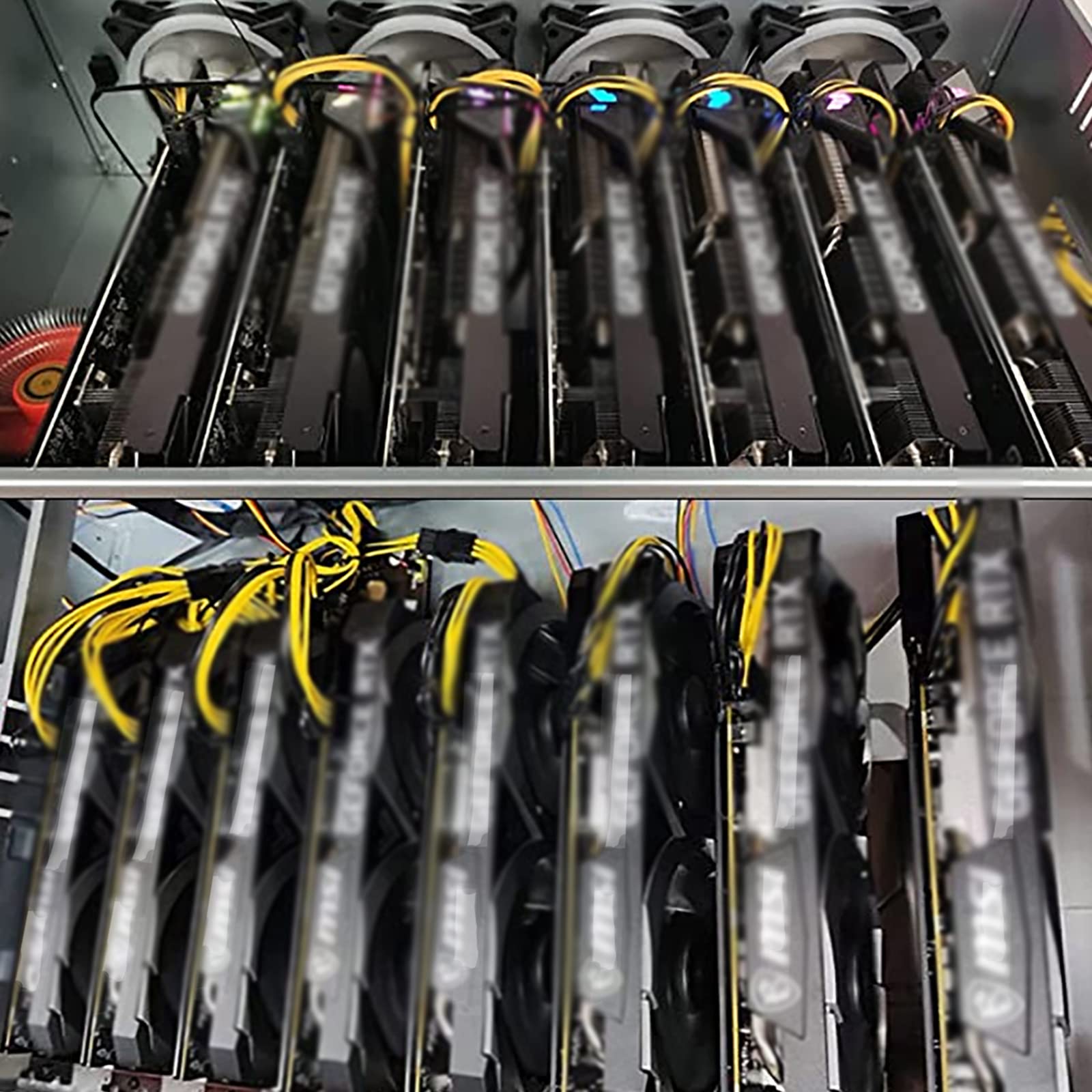 MIISAGS Carte Mere Minage, pour Pièces de Monnaie Ethereum, 8 GPU et  Alimentation 1850W (Pleine Tension) 4 Ventilateurs, Minage Crypto Monnaie  (système RAM/Disque Dur/Win10) : Amazon.fr: Informatique