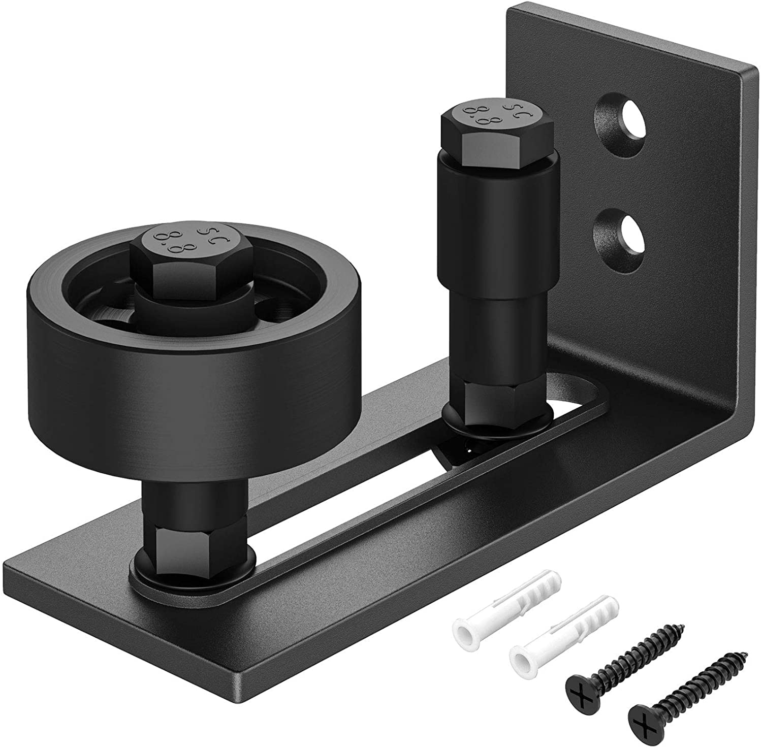 Edede Door Stop Sliding Door Hardware Door Sliding Barn Household Working Wood Doors Track Hardware Interior Cabinet Closet Hanging Rail Set Smooth Silent Barns(Door Stop)