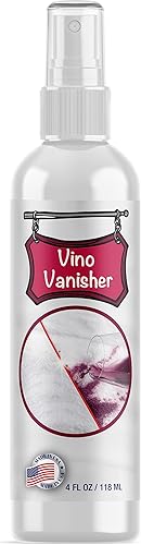 Vino Vanisher Removedor de manchas de vino – Elimina instantáneamente las manchas de vino tinto de alfombras, ropa, tapicería y más – Fórmula de