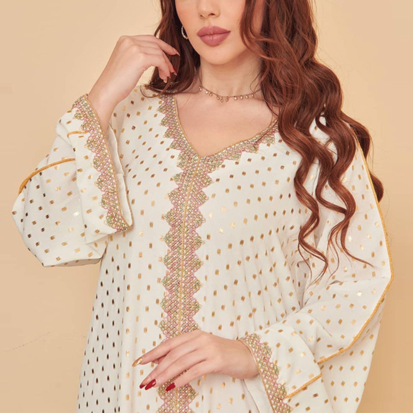 Trajes Islámico De Oración para Mujer Manga Larga Suelto Islamic Abaya Kaftan Burqa Mujer Dubai árabe una Pieza para Eid Ramadán Ramadán Vestido Largo Hijab