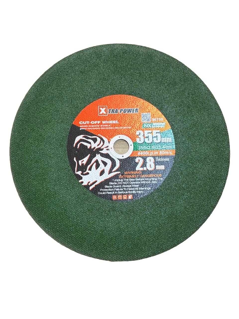 Cutting Wheels 14" xtra-power NX Green (Set of 3 Pieces) | Made of Aluminium Oxide Grain Abrasive| Use For Cutting of Metals, Steel, Stainless Steel, Metals-image-36