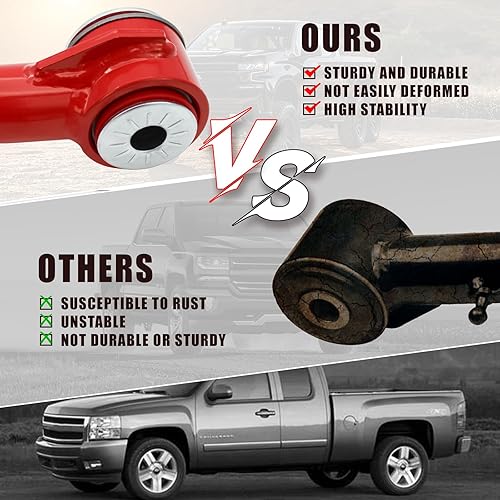 Brazo de control superior delantero de elevación de 2-4 pulgadas para Chevy Silverado 2500HD 3500HD 2001-2010, GMC Sierra 2001-2010, Hummer H2