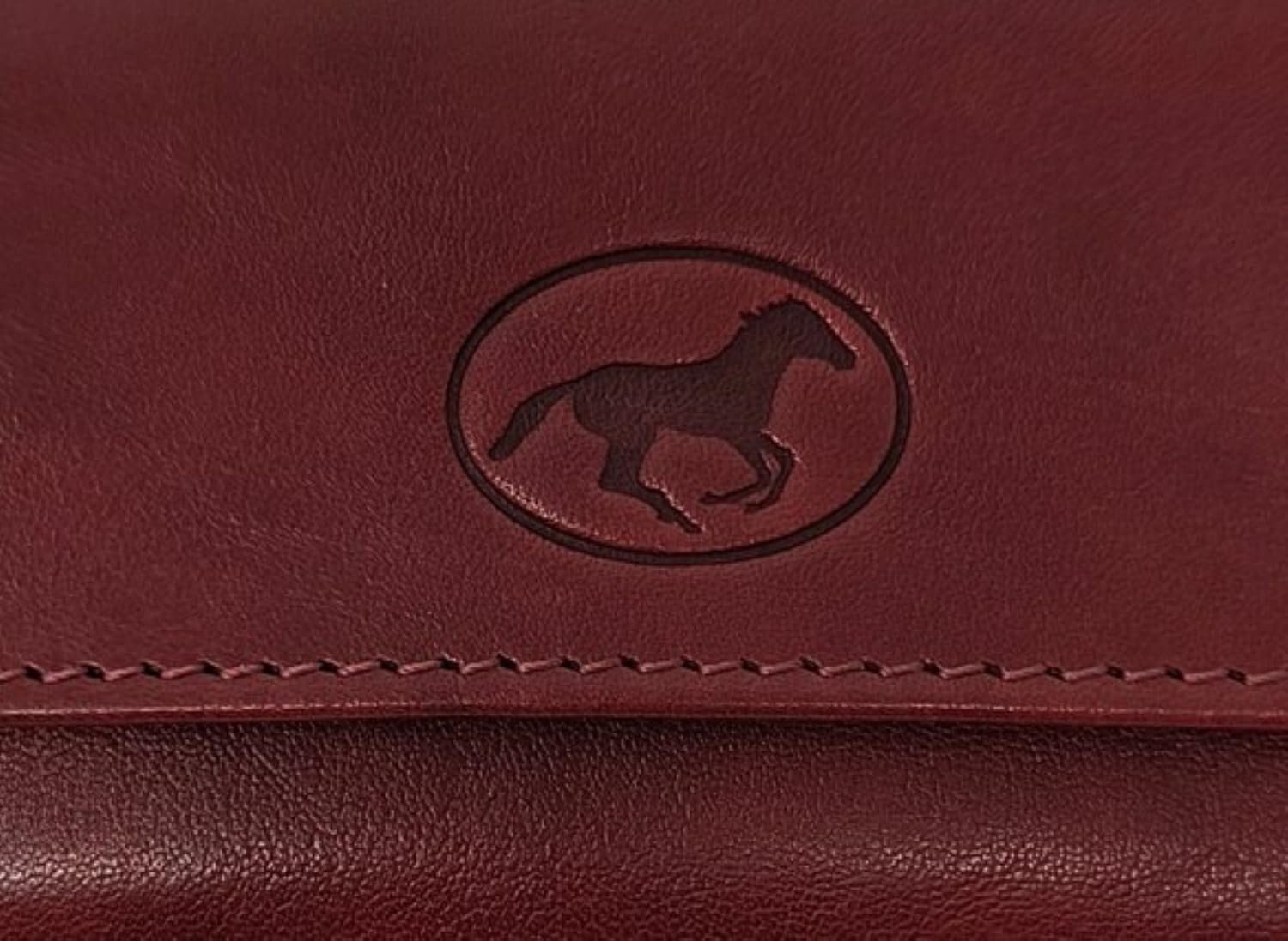 Mauro Pelletteria Portachiavi pelle uomo chiuso 12 ganci, Astuccio Portachiavi doppio scomparto, in vera pelle Made in Italy, (Rosso)