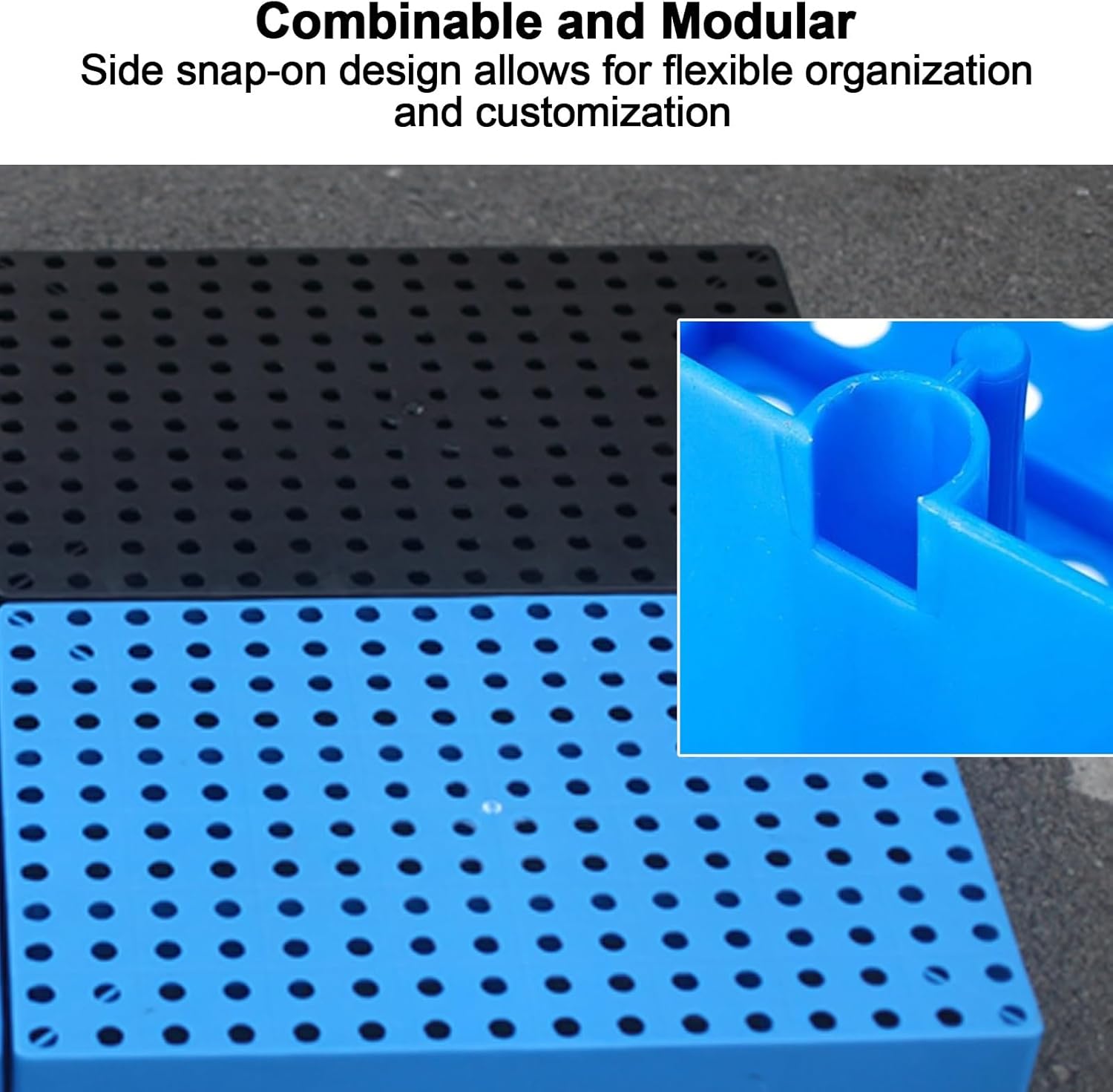 Plastic Storage Pallets with Breathable Holes for Heavy-Duty Basement, Kitchen, and Garage Organization