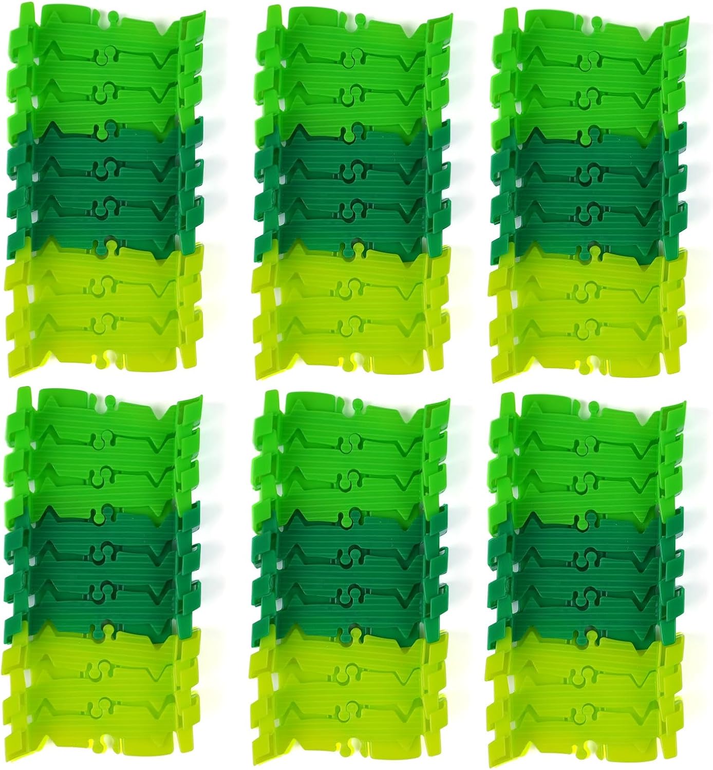 BEMITON 96 Pieces Dinosaur Track Expansion Set - Birthday Gift for 3 4 5 6 7 Year Old Boys Kids, Track Pack Compatible with Dino Race Car Toys, Add-On Accessories for Building Play Sets Green Dinosaur Track