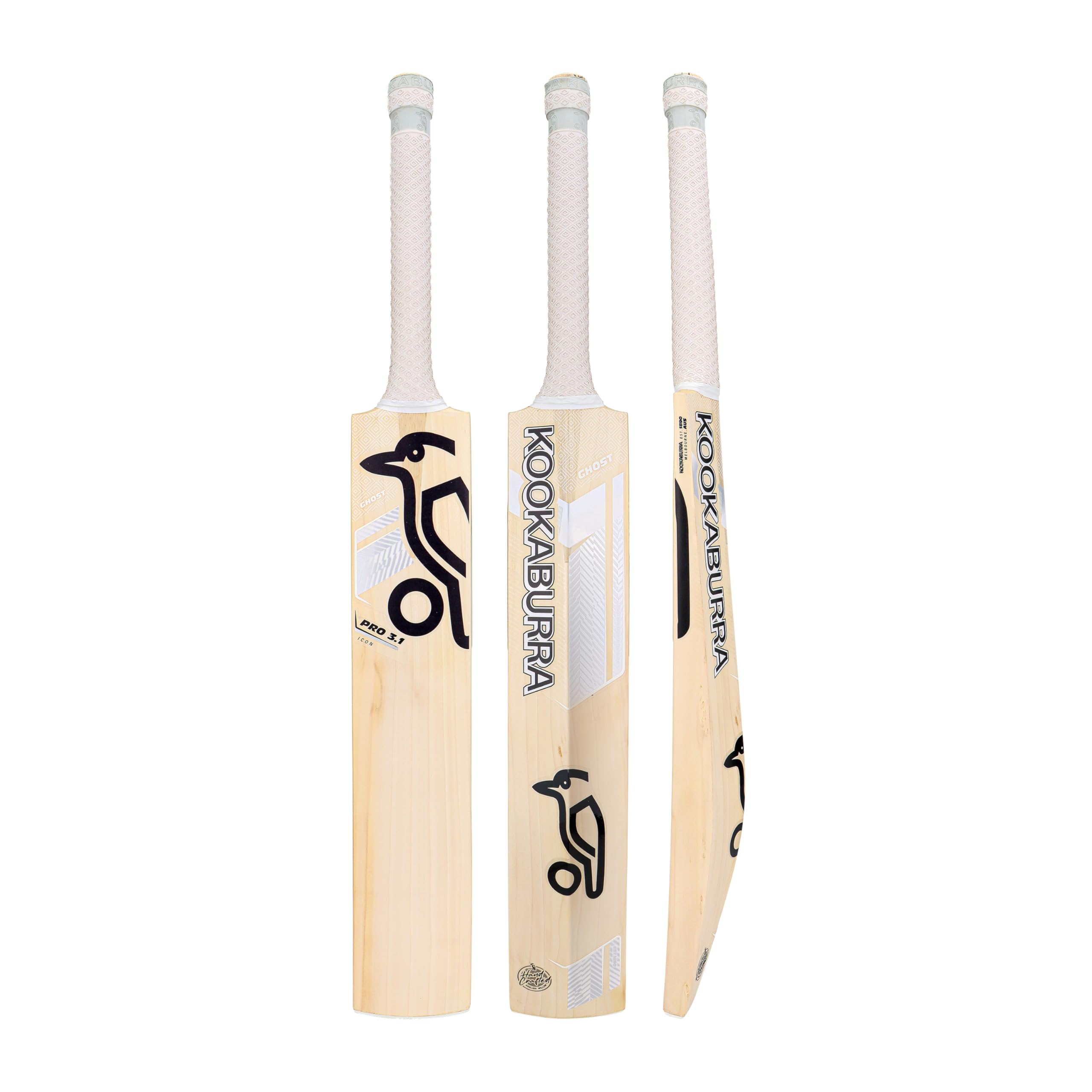 Kookaburra Ghost Pro 3.1 Icon Junior Cricket Bat - Small Adult, White