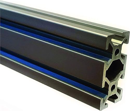 Extrusión de aluminio plateado de 48 pulgadas (48.031in) Misumi serie 5 (0.787in x 1.575in), ideal para robots, carcasas, movimiento lineal,