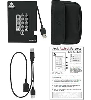 Amazon.com: Apricorn Aegis Padlock Fortress USB3.0 Solid
