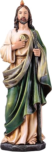 Joseph's Studio by Roman - Figura de San Judas de 14 pulgadas en la base - Estatua religiosa católica para altar en casa, sala de oración o regalo
