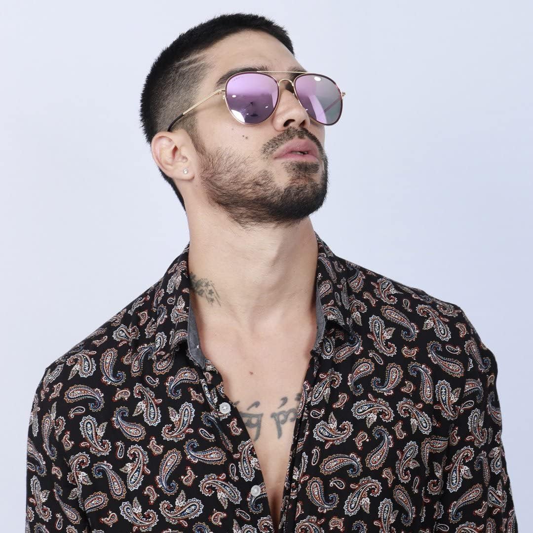 Miniatura 7 de Marfil CENTAURUS - Lentes de sol polarizados con filtro UV 400 protección 100 lente redonda unisex estilo deportivo para hombres y mujeres