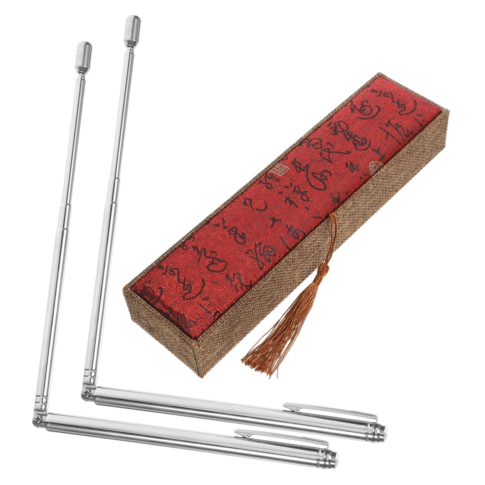 Baguettes sourcier acier inoxydable jojofuny pour radiesthésie et feng shui