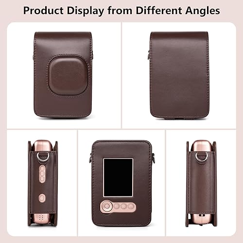 Miniatura 4 de kinokoo Funda para cámara Fuji Instax Mini LiPlay Hybrid Instant Film - Funda de piel sintética para Instax Mini LiPlay para proteger la cámara con