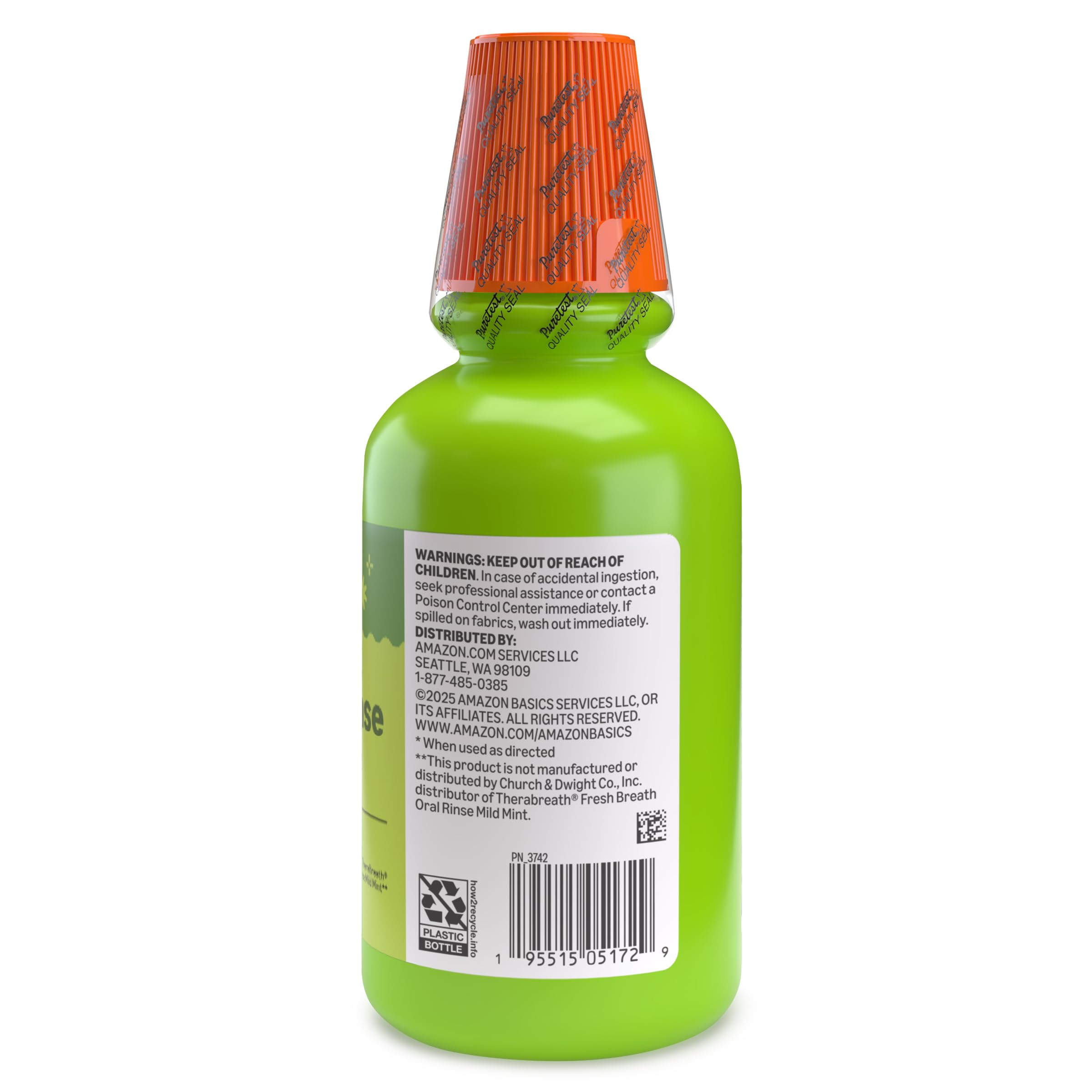 Amazon.com : Amazon Basics Breath Defense Oral Rinse, Mild Mint