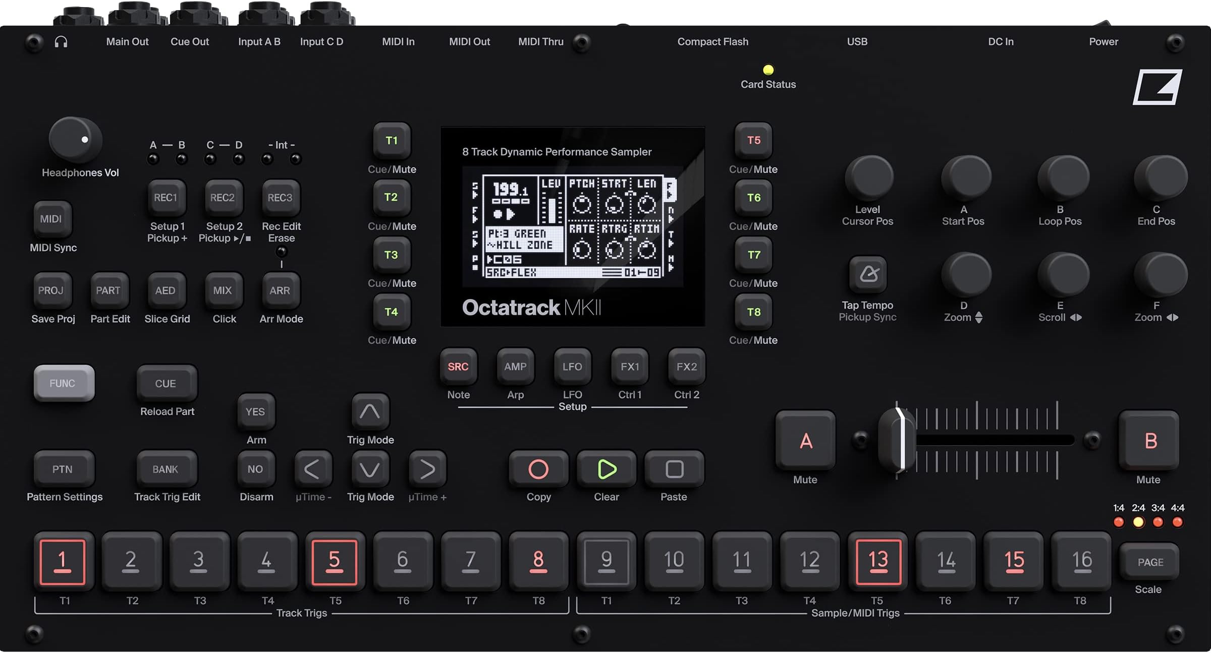 Elektron Octatrack MKII 8-track Performance Sampling Workstation/Sequencer - Black
