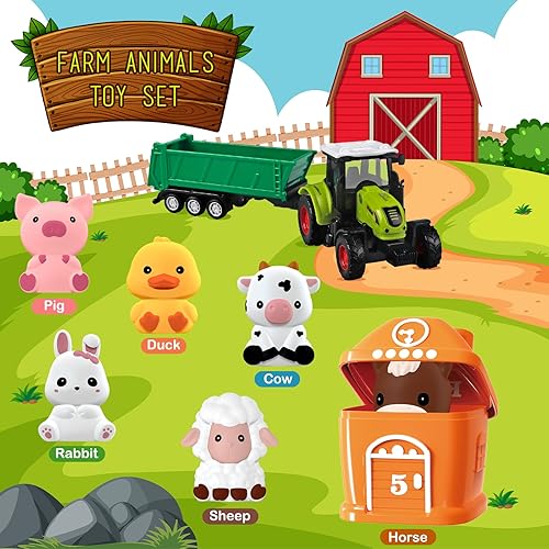 Miniatura 2 de Juguetes de aprendizaje para niños pequeños de 1, 2 y 3 años, conteo Montessori, a juego, clasificación, juegos de motricidad fina, animales de