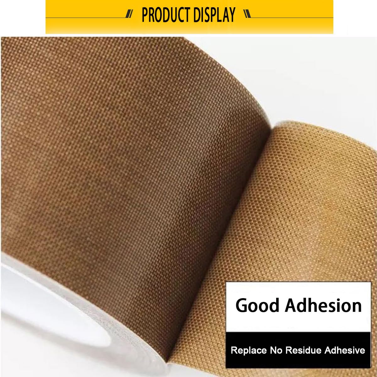 PTFE rivestito in tessuto nastro Teflon nastro adesivo ad alta temperatura, a vuoto e Impulse Sealer Machine – Nastro isolante 0.18 mm di spessore 19mm-5M Earthen
