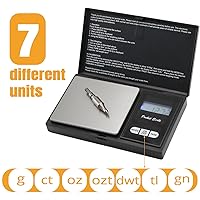 Vista 4 de Báscula de flecha de tiro con arco para eje de pesaje, puntas de flecha, cabezas anchas, unidad precisa de grano, mini báscula digital de bolsillo