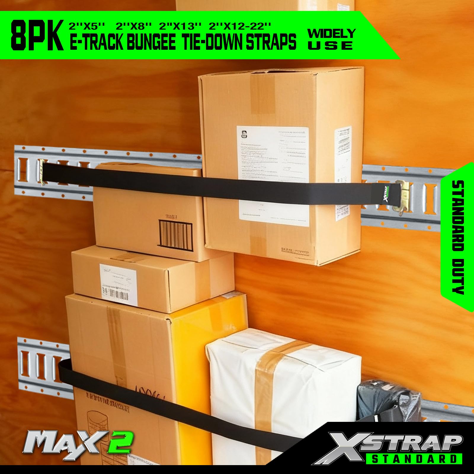 XSTRAP E-Track Straps - 8 Pack Securing Kit -3