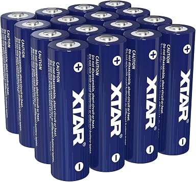 XTAR 16-Count 4150mWh AA Lithium Batteries for Fluke Multimeters & Test Equipment, 1.5V Constant Output Reliable Power for Professionals