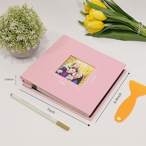 Miniatura 9 de RECUTMS Álbum de fotos autoadhesivo, 60 páginas, álbum de fotos de bricolaje con páginas adhesivas con capacidad para fotos de 3 x 5, 4 x 6, 5 x 7,